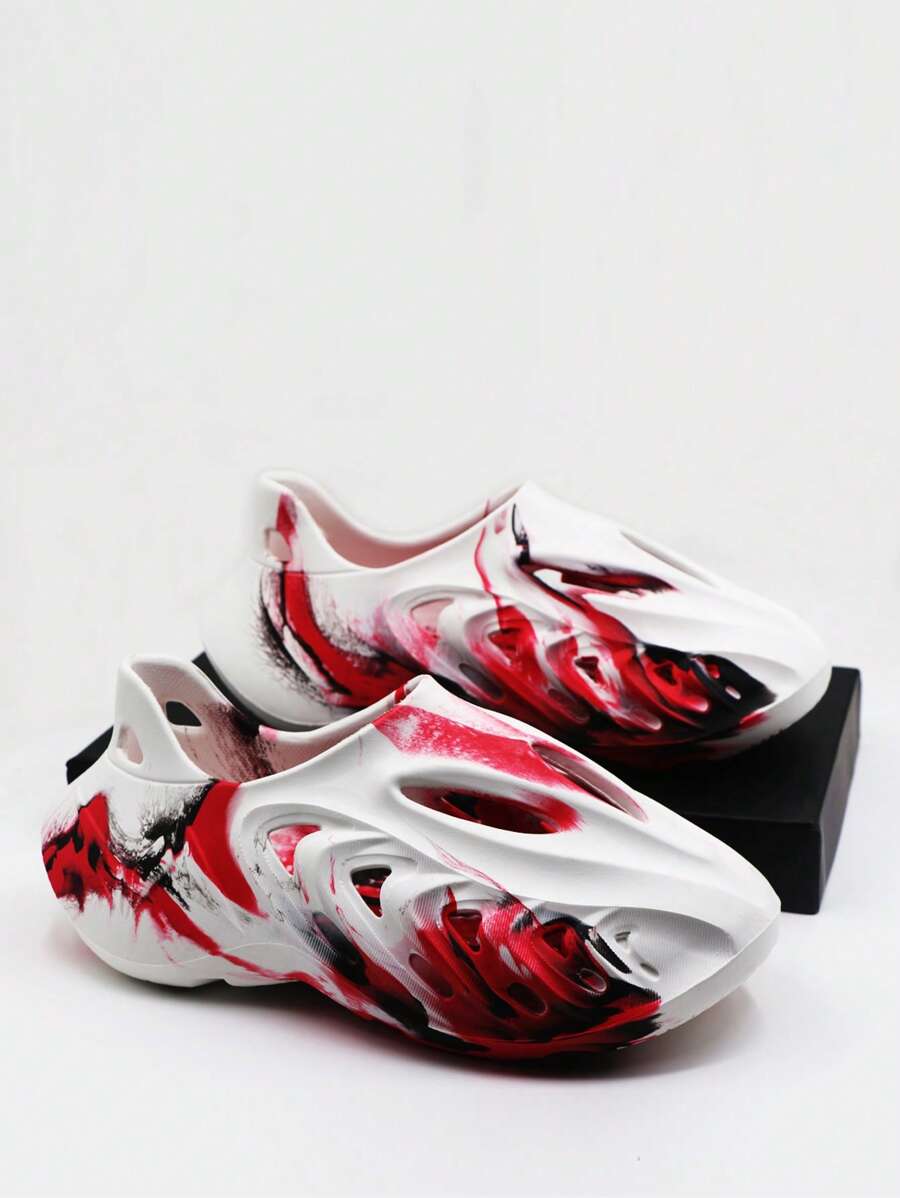 Men's Personalized Outdoor Fashion Contrast Color Sports Breathable Sandals - White - View 1