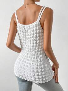 SHEIN LUNE 素色吊帶上衣 - 白色 - 查看 2