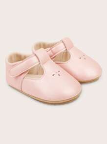 春秋婴儿鞋，防滑软底幼儿鞋，适合 0-1 岁婴儿女孩 - 粉色 - 查看 1