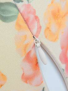 Hauture 花卉荷葉邊肩帶短款上衣 - 彩色 - 查看 9