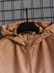 Manfinity VCAY 男士漸層色拉鍊連帽外套 - 彩色 - 查看 3