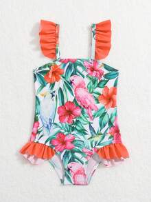 嬰童（女）泳衣 - 彩色 - 查看 5