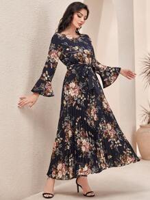 Modelyn Đầm Maxi Nữ Dài Dạ Hội - Màu xanh hải quân - Xem 3