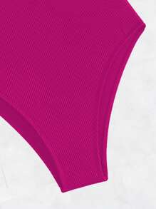 Cà vạt vai Vòng thép Đồ bơi một mảnh - Màu Hồng Tươi - Xem 5