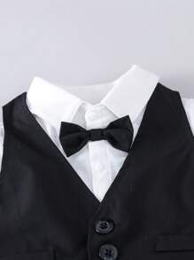 SHEIN 嬰童（女）套裝 - 黑與白 - 查看 3