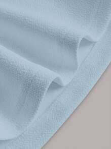 SHEIN EZwear Solid Ruffle Hem Skirt