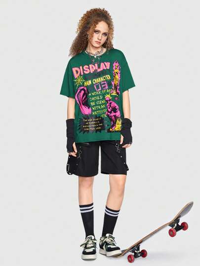 Street Life T-shirt Graphique De Slogan