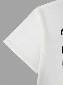 Manfinity Homme Men Plus Slogan Graphic Tee - White - View 3