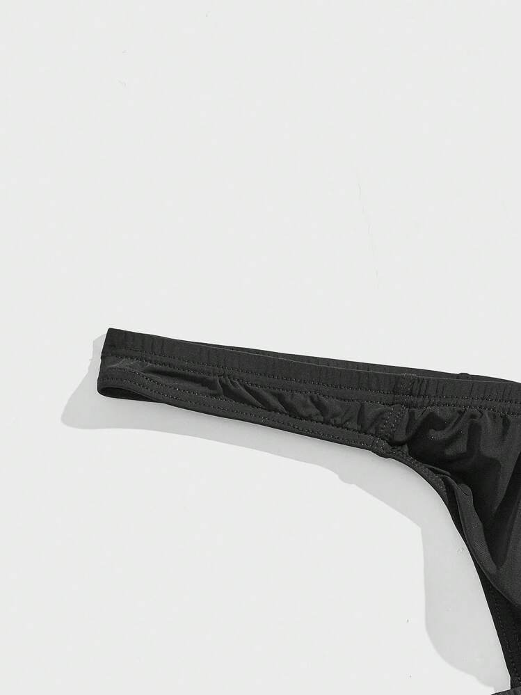 Men 5pcs Solid G-String Sexy Underwear - Multicolor - View 4