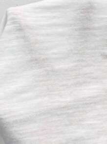 SHEIN Frenchy Contrast Guipure Lace Tee - White - View 7