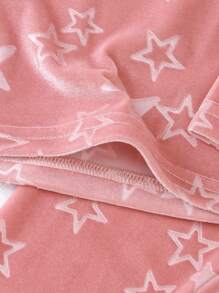 少女星星印花緊身睡衣套裝