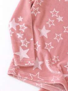 少女星星印花緊身睡衣套裝