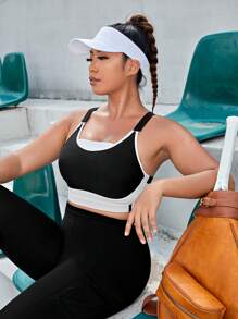 Lifespree 女式彩色運動胸衣，網球服裝