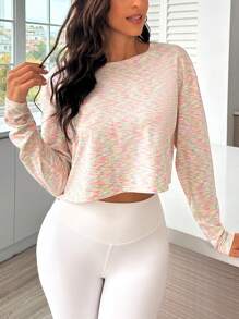 段染後鏤空運動T恤 - 彩色 - 查看 2