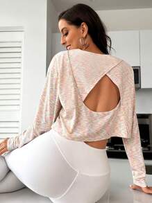 段染後鏤空運動T恤 - 彩色 - 查看 1