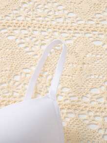 Casual Black And White Push Up Bra With Medium Stretch Plain Fabric Design - Black and White - View 3