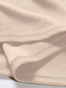 Manfinity Homme Men Half Zip Polo Shirts, For Golf - Khaki - View 5