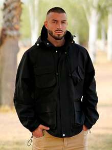 男士外套 - 黑色 - 查看 3