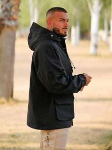 男士外套 - 黑色 - 查看 5