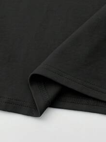 SHEIN Chicos Top tank unicolor - Negro - Ver 9