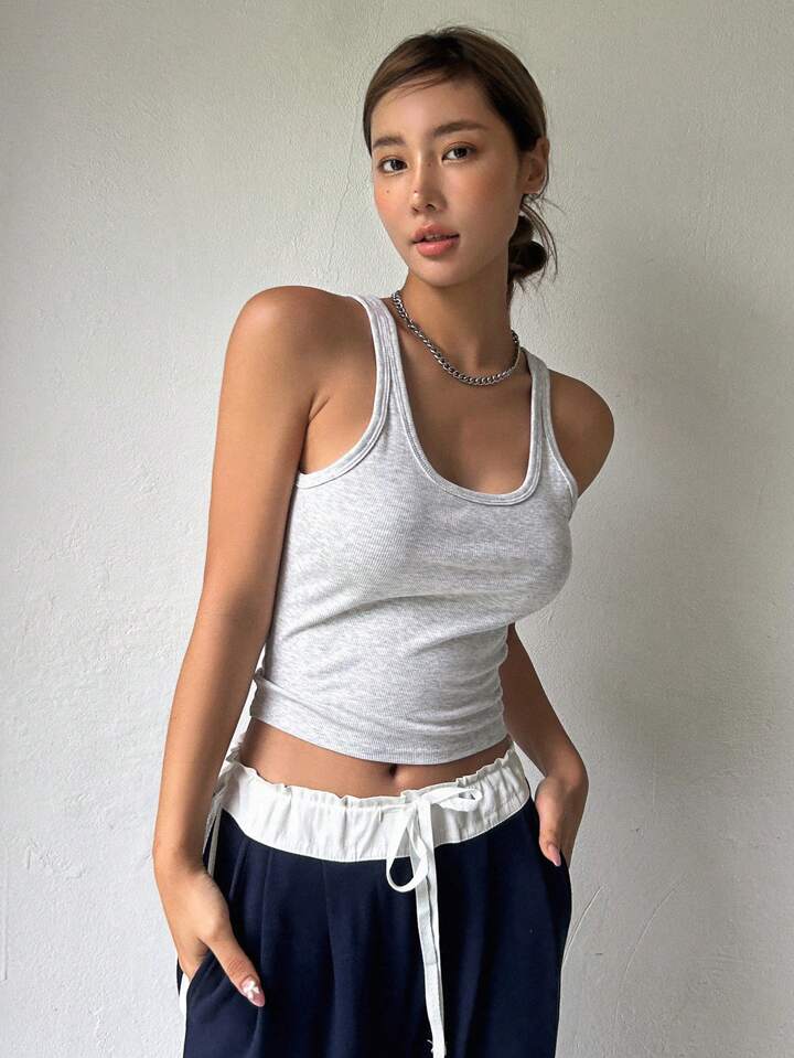 DAZY Solid Crop Tank Top | SHEIN USA