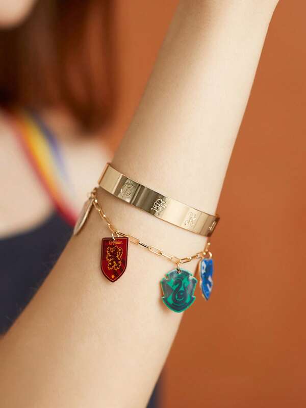 HARRY POTTER X SHEIN Pulsera de moda con diseño geométrico para mujeres para decoración diaria