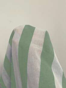 SHEIN Privé 撞色前扭結闊腿吊帶連體褲 - 綠色 - 查看 7