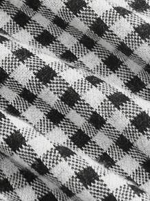 SHEIN MOD 1pc Gingham Print Bow Decor Cami Dress