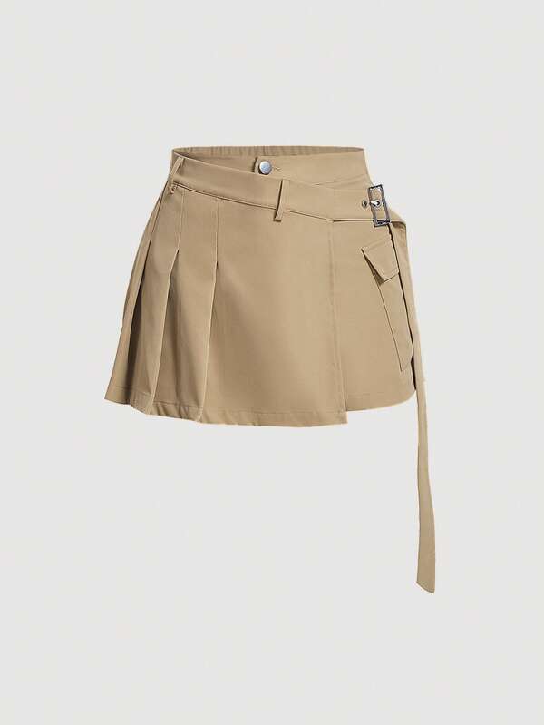 SHEIN MOD Short pliat solid
