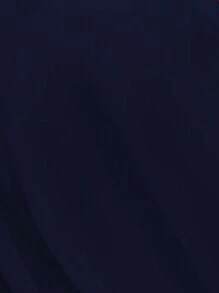 SHEIN Clasi Solid Button Detail Sleeveless Blouse - Royal Blue - View 7