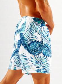 Surfspeed 男士熱帶圖案腰部抽繩泳褲 - 彩色 - 查看 2