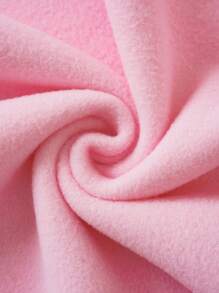 INAWLY 标语图案袋鼠口袋抽绳保暖连帽衫时间永不停歇我们不断前进 - 粉色 - 查看 7