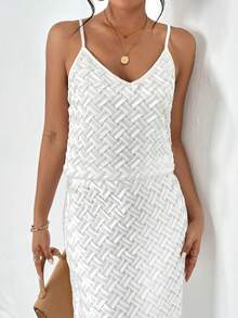 SHEIN Essnce Solid Cami Top - White - View 5