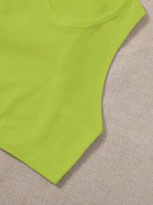 2入組素色條紋針織運動背心 - 彩色 - 查看 5