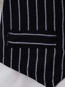 SHEIN Baby Jungen Streifen, Schleife vorne, 2 in 1 Shirt mit & Shorts mit