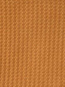 SHEIN 女嬰華夫格編織連身背心&前蝴蝶結短褲＆ 頭巾 - 彩色 - 查看 4