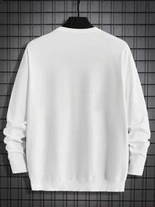 Manfinity RebelGame Men Halloween Skeleton Pattern Sweater - Black - View 2