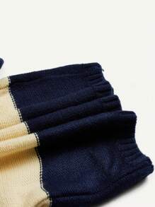 Cozy Pixies 男嬰休閒條紋圖案套頭衫套頭毛衣帶圓領,長袖