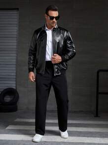 GENTILAND Nam Plus Jackets & Áo khoác - màu đen - Xem 5