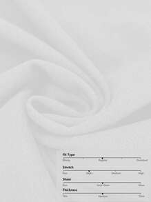 SHEIN ICON 大碼褶邊抹胸上衣 - 白色 - 查看 4