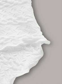 SHEIN ICON Twist Split Hem Tube Crop Women Tops - White - View 5