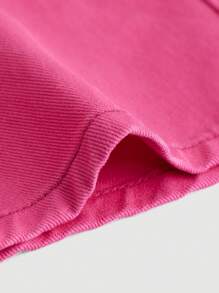 SHEIN Teen Girl Flap Pocket Cargo Jeans