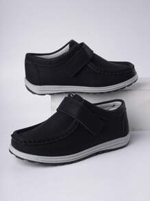 1 Đôi giày bệt trẻ em thoải mái, chống trượt, thời trang, đa năng, nhẹ, tối giản, phù hợp với mọi mùa - màu đen - Xem 2