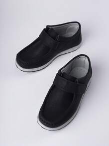 1 Đôi giày bệt trẻ em thoải mái, chống trượt, thời trang, đa năng, nhẹ, tối giản, phù hợp với mọi mùa - màu đen - Xem 3