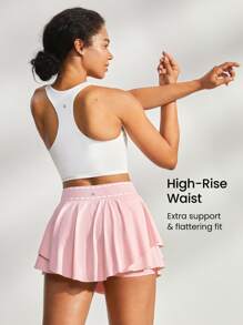 GLOWMODE 飛揚的運動短裙 - 淺粉色 - 查看 2