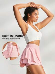 GLOWMODE 飛揚的運動短裙 - 淺粉色 - 查看 3