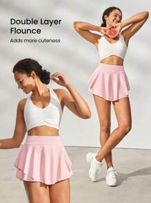 GLOWMODE 飛揚的運動短裙 - 淺粉色 - 查看 4