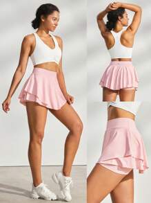 GLOWMODE 飛揚的運動短裙 - 淺粉色 - 查看 6