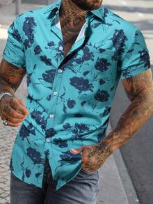 Manfinity RSRT Men Floral Print Shirt