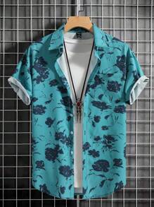 Manfinity RSRT Men Floral Print Shirt